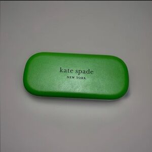 Kate Spade Green Black Hard Shell Case With Cloth Brand New Large